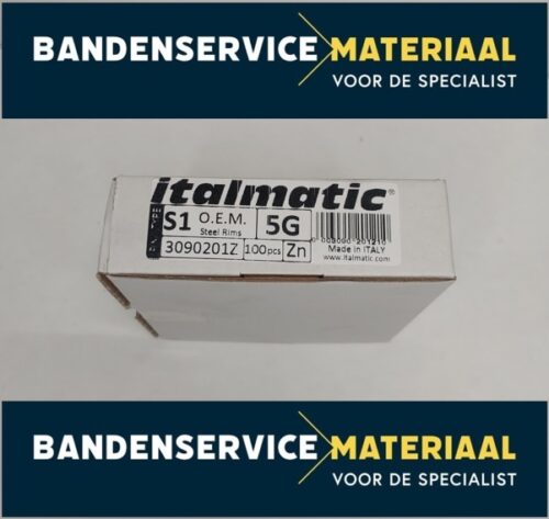 Slaggewichten-staal zink 5gr 100psc/box - Afbeelding 2