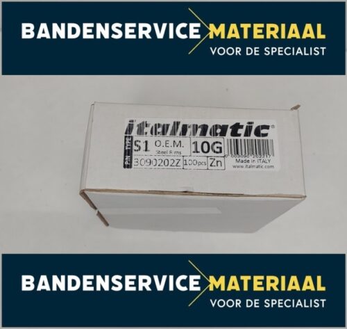 Slaggewichten-staal zink 10gr 100psc/box - Afbeelding 2