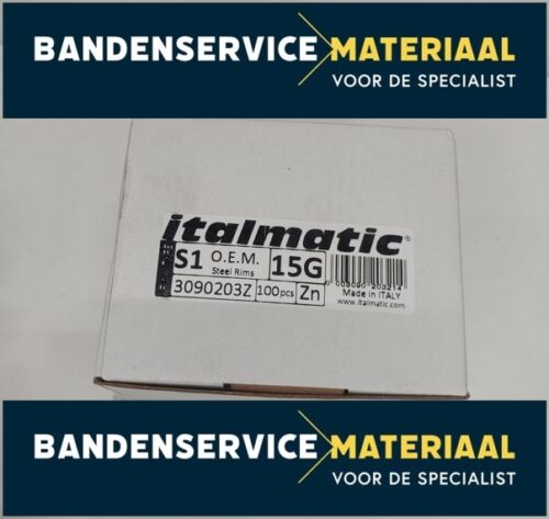 Slaggewichten-staal zink 15gr 100psc/box - Afbeelding 2