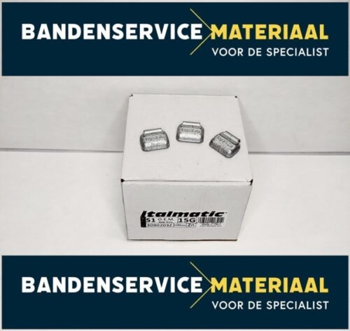 Slaggewichten-staal zink 15gr 100psc/box