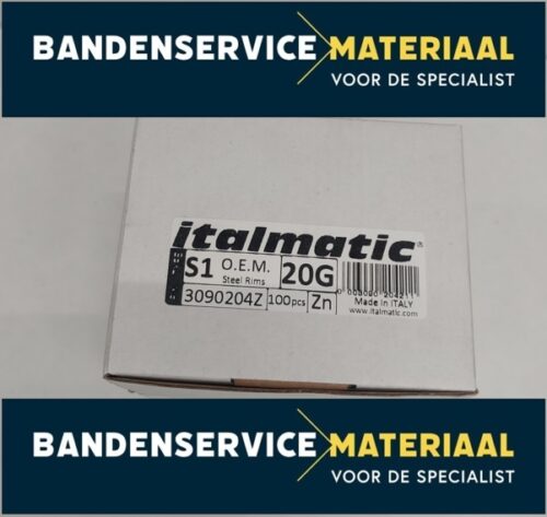 Slaggewichten-staal zink 20gr 100psc/box - Afbeelding 2