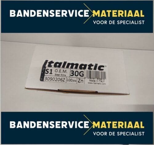 Slaggewichten-staal zink 30gr 100psc/box - Afbeelding 2