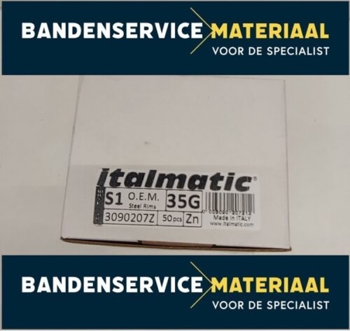 Slaggewichten-staal zink 35gr 50psc/box - Afbeelding 2