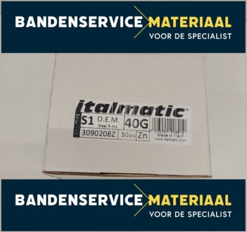 Slaggewichten-staal zink 40gr 50psc/box - Afbeelding 2