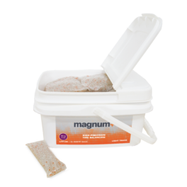 MAGNUM + Plastic bak met 24 zakjes (85g)