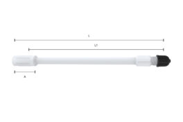 Wonder Plastic verlengventiel 170 mm slim body