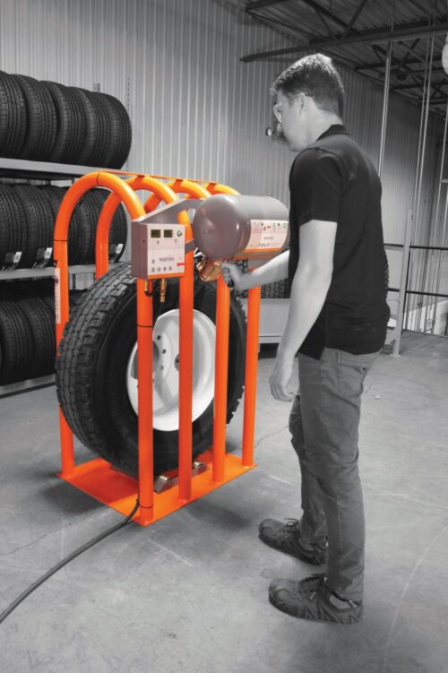 Bandenveiligheidskooi (4 beugels) incl booster en automaat - Afbeelding 3