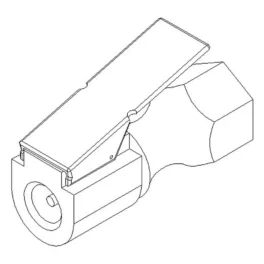 Clip open luchtklemaansluiting (2x)